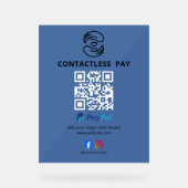 Panneau de code QR de paiement sans contact (Recto)