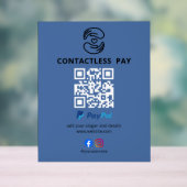 Panneau de code QR de paiement sans contact (Neutre)