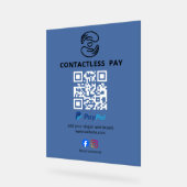 Panneau de code QR de paiement sans contact (Angle)