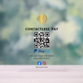 Panneau de code QR de paiement sans contact | PayP (Neutre)