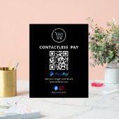 Panneau de code QR de paiement sans contact | PayP (Mariage)