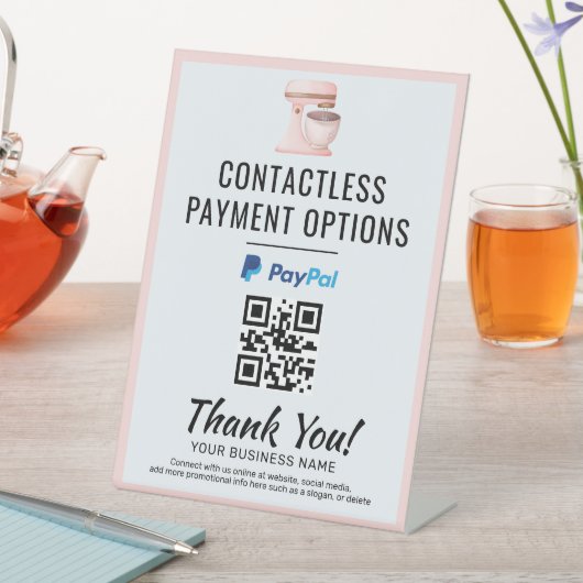 Panneau de code QR de paiement sans contact | PayP (In SItu)