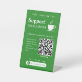 Panneau de code QR de pourboire en espèces Cash Ap (Recto)