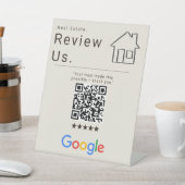 Panneau de code QR de révision d'agent immobilier (In SItu)