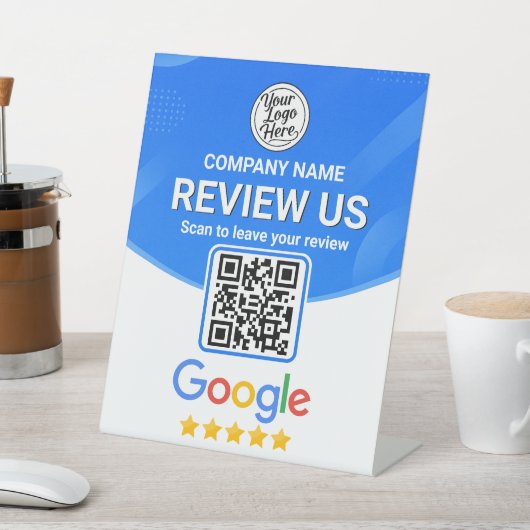 Panneau de code QR d'évaluation de l'entreprise bl (In SItu)