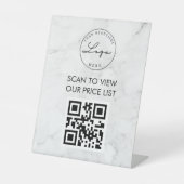 Panneau de code QR en marbre professionnel (Recto)