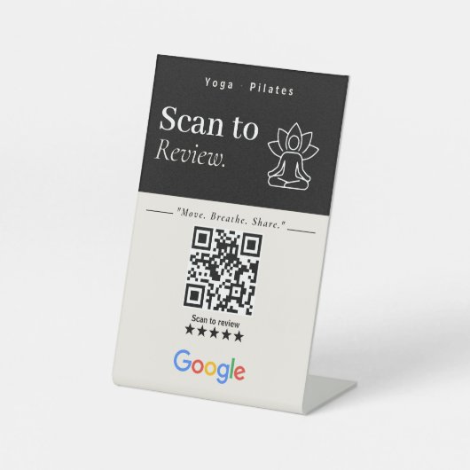 Panneau de code QR en noir et blanc à examiner (Recto)