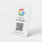 Panneau de code QR Google pour examen d'entreprise (Recto)