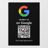 Panneau de code QR Google pour une révision modern (Feuille)