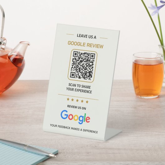 Panneau de code QR personnalisé pour avis Google p (In SItu)