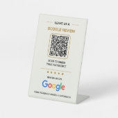 Panneau de code QR personnalisé pour avis Google p (Recto)