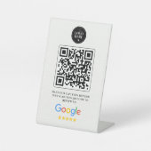 Panneau de code QR pour Google Avis pour salons et (Recto)