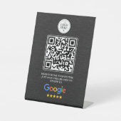 Panneau de code QR pour Google Avis pour salons et (Recto)