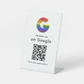 Panneau de code QR pour nous évaluer | Google Revi (Recto)