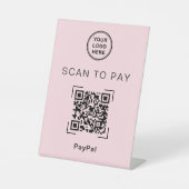 Panneau de code QR pour paiement par scan pour sal (Recto)