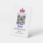 Panneau de code QR pour payer par numérisation (Recto)