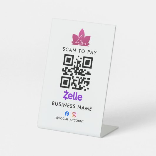 Panneau de code QR pour payer par numérisation (Recto)