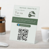 Panneau de code QR pour pourboire propre | Pourboi (In SItu)