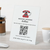 Panneau de code QR pour site web de mariage (In SItu)