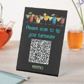 Panneau de code QR Venmo pour les pourboires | (In SItu)
