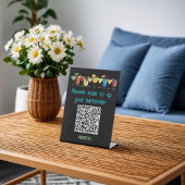 Panneau de code QR Venmo pour les pourboires |