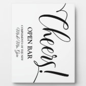 Panneau de comptoir ouvert Plaque de table avec ch (Devant)