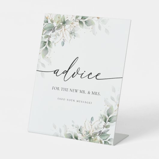 Panneau de conseil en or Eucalyptus (Recto)