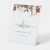 Panneau de conseil Noël Rouge Poinsettie (Recto)