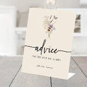 Panneau de conseils de mariage Floral Advice