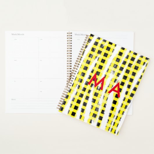 Panneau de contrôle Jaune Noir ajouter nom nom mon (Devant avec enveloppe)