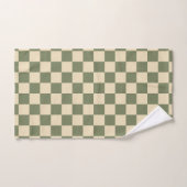 Panneau de contrôle vert et beige clair (Serviette à main)