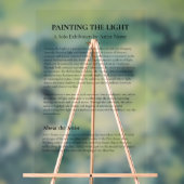 Panneau de déclaration d'artiste pour exposition d (Neutre)