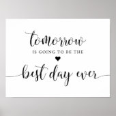 Panneau de décoration de dîner de répétition rusti (Devant)