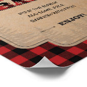 Panneau de décoration du Lumberjack Party Mimosa B (Coin)