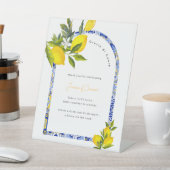 Panneau de départ de la douche nuptiale méditerran (In SItu)