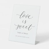 Panneau de dessert de mariage L'amour est doux buf (Recto)