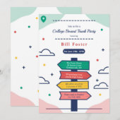 Panneau de direction Collège Invitation à s'inscri (Devant / Derrière)