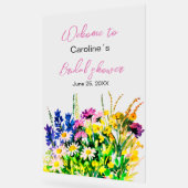 Panneau de douche de fleurs sauvages (Angle)