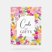 Panneau de douche nuptiale fleurie du jardin (Recto)