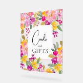 Panneau de douche nuptiale fleurie du jardin (Angle)