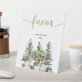 Panneau de faveur d'arbre de Noël et de cadeaux (In SItu)