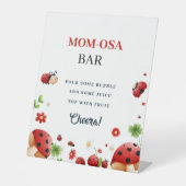 Panneau de faveur de Baby shower Fille lady bug (Recto)