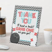 Panneau de faveur de soirée bowling Chevron Rétro (In SItu)