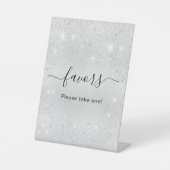 Panneau de faveurs de paillettes d'argent (Recto)