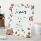Panneau de faveurs de pâtes pizza C'est l'amour pe (In SItu)