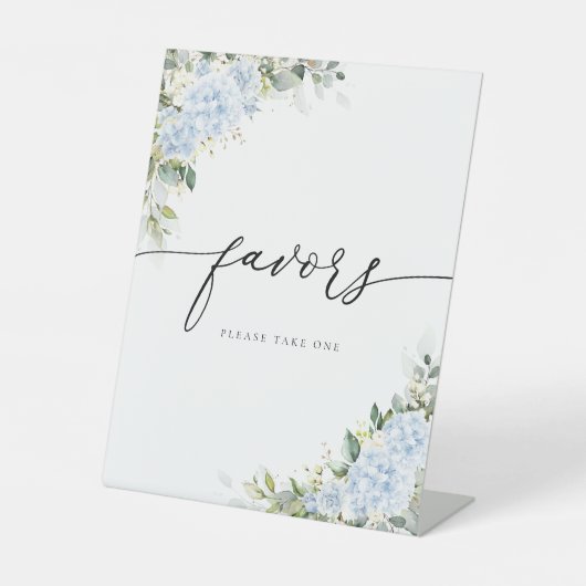 Panneau de Faveurs Florales Hydrangea Bleu (Recto)