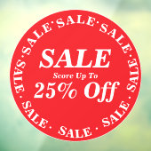 Panneau de fenêtre de magasin de soldes - Texte pe (Feuille 3)