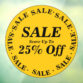 Panneau de fenêtre de magasin en solde - Texte per (Feuille 3)