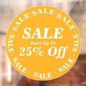 Panneau de fenêtre de magasin en solde - Texte per (Feuille 2)