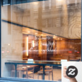 Panneau de fenêtre pour écoles et entreprises - Bl (Fenêtre de café)